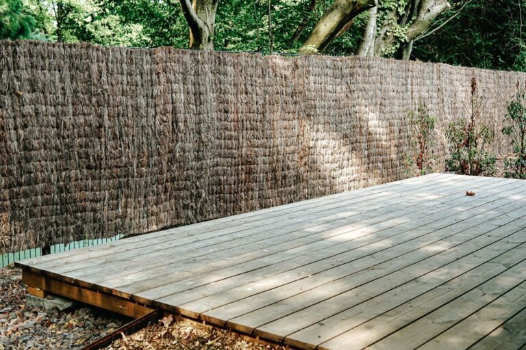 Wooden deck construction