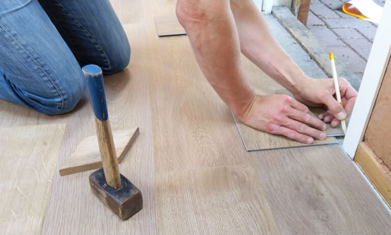 Installing hardwood flooring