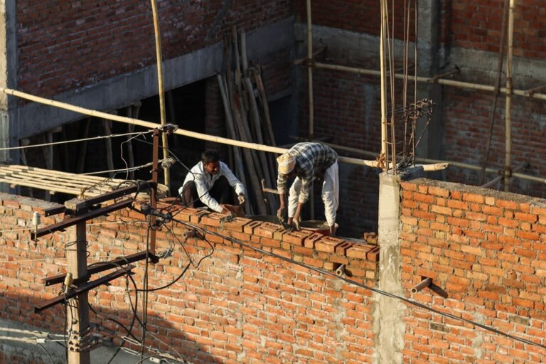 Bricklaying masonry work